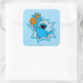 Cookie Monster Extreme Vierkante Sticker (Tas)