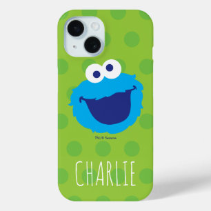 Cookie Monster Face   Jouw namen toevoegen iPhone 15 Case