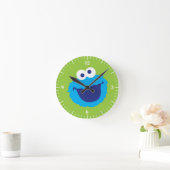 Cookie Monster Face Ronde Klok (Huis)