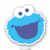 Cookie Monster Face Sticker (Voorkant)