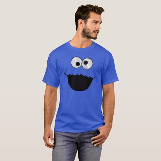 Cookie Monster Face T-shirt (Voorkant volledig)