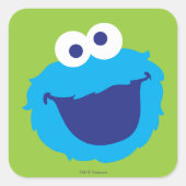 Cookie Monster Face Vierkante Sticker (Voorkant)