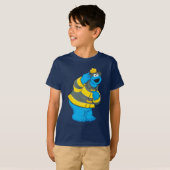 Cookie Monster | Fireman Costume T-shirt (Voorkant volledig)
