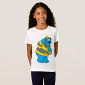 Cookie Monster | Fireman Costume T-shirt (Voorkant volledig)