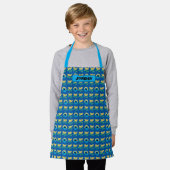 Cookie Monster Flower Pattern Schort (Gedragen)