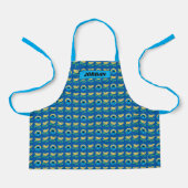 Cookie Monster Flower Pattern Schort (Voorkant)
