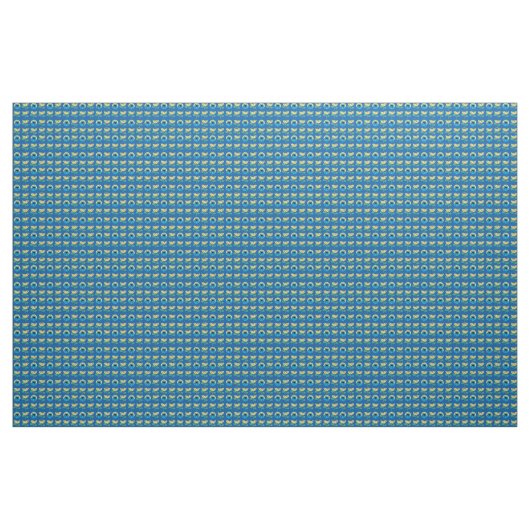Cookie Monster Flower Pattern Stof (Yard (91,4 cm))