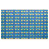 Cookie Monster Flower Pattern Stof (Fat Quarter)