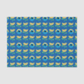 Cookie Monster Flower Pattern Tissuepapier (Voorkant)