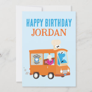 Cookie Monster Food Truck Gelukkige Verjaardag