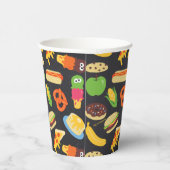 Cookie Monster Foodie Truck Chalkboard Papieren Bekers (Rechts)