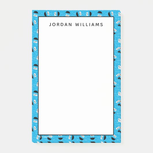Cookie Monster Fur Face Pattern Post-it® Notes (Voorkant)
