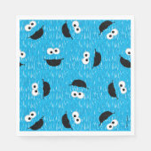 Cookie Monster Fur Face Pattern Servet (Voorkant)