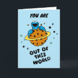 Cookie Monster | Gefeliciteerd met je verjaardag Kaart<br><div class="desc">Bekijk dit leuke Sesamstraat ontwerp met Cookie Monster.</div>