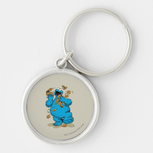 Cookie Monster Gekte Koekjes Sleutelhanger (Voorkant)