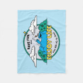 Cookie Monster | Geniet van het leven van één mijt Fleece Deken (Voorkant)