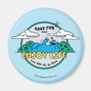 Cookie Monster   Geniet van het leven van één mijt Magneet