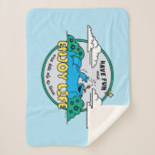 Cookie Monster | Geniet van het leven van één mijt Sherpa Deken (Voorkant)