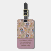 Cookie Monster Gezocht Patroon Bagagelabel (Voorkant verticaal)