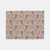 Cookie Monster Gezocht Patroon Fleece Deken (Voorkant (Horizontaal))