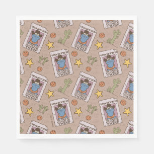 Cookie Monster Gezocht Patroon Servet