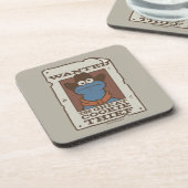 Cookie Monster | Gezocht Poster Bier Onderzetter (Linkerzijde)