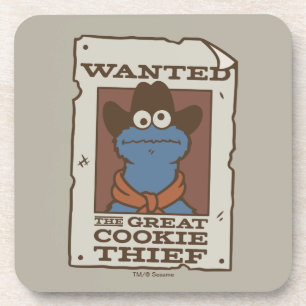 Cookie Monster Gezocht Poster Bier Onderzetter