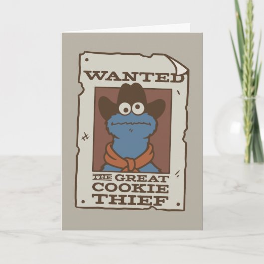 Cookie Monster | Gezocht Poster Kaart (Voorkant)