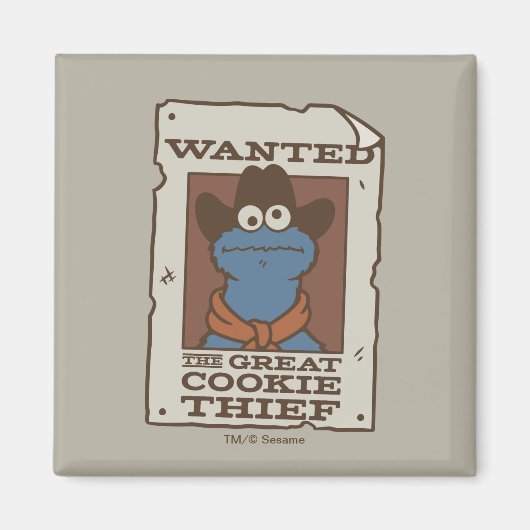 Cookie Monster | Gezocht Poster Magneet (Voorkant)