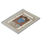 Cookie Monster | Gezocht Poster Notitieboek (Linkerzijde)