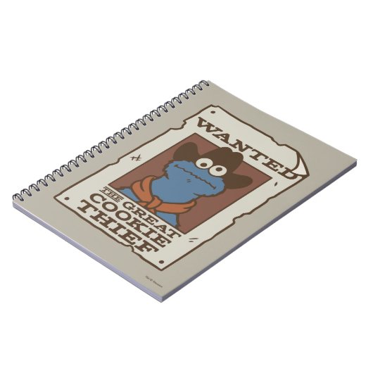 Cookie Monster | Gezocht Poster Notitieboek (Linkerzijde)
