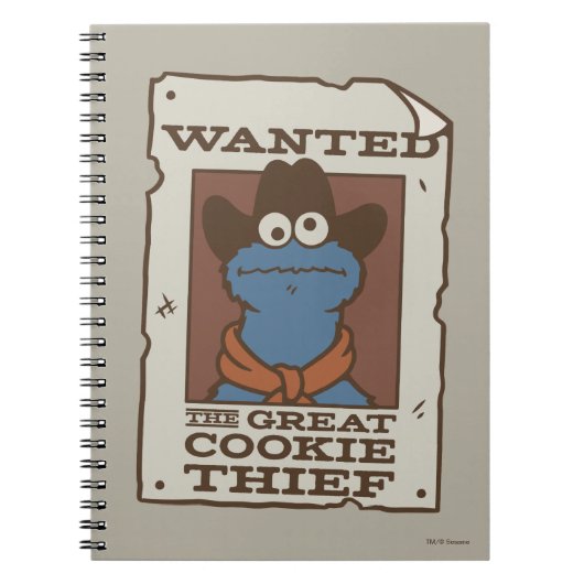 Cookie Monster | Gezocht Poster Notitieboek (Voorkant)
