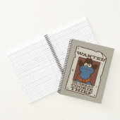 Cookie Monster | Gezocht Poster Notitieboek (Binnen)