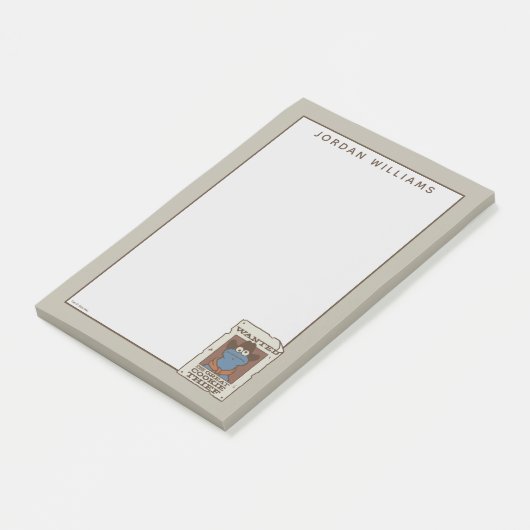 Cookie Monster | Gezocht Poster Post-it® Notes (Schuin)