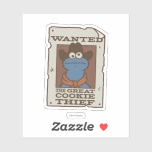 Cookie Monster Gezocht Poster Sticker