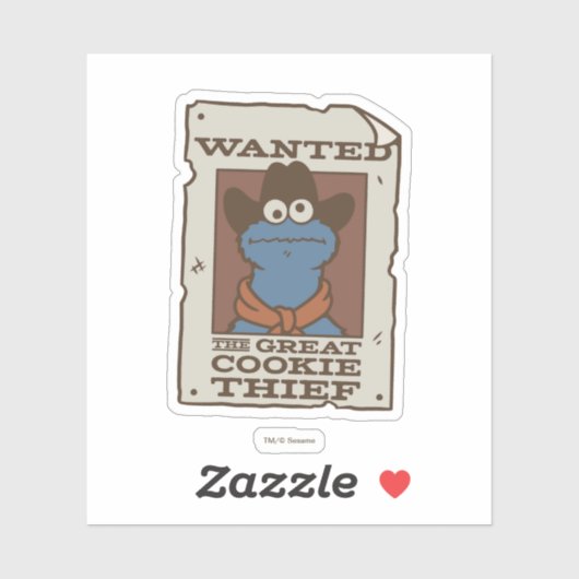 Cookie Monster | Gezocht Poster Sticker (Vel)