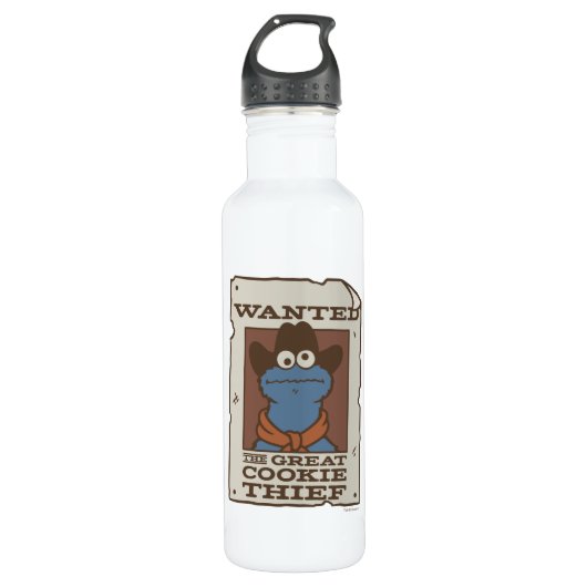 Cookie Monster | Gezocht Poster Waterfles (Voorkant)