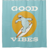 Cookie Monster Good Vibes Douchegordijn (Voorkant)