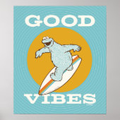 Cookie Monster Good Vibes Poster (Voorkant)
