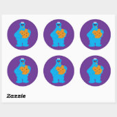 Cookie Monster Grafisch Ronde Sticker (Vel)