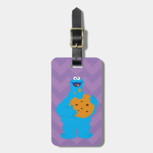 Cookie Monster Graphic Bagagelabel