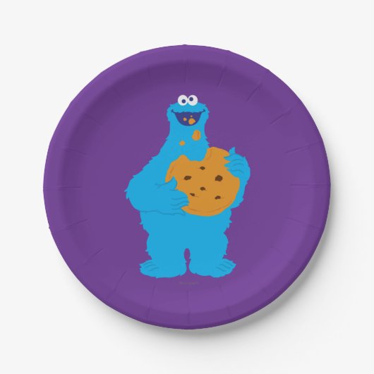 Cookie Monster Graphic Papieren Bordje (Voorkant)