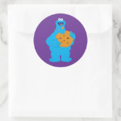 Cookie Monster Graphic Ronde Sticker (Tas)