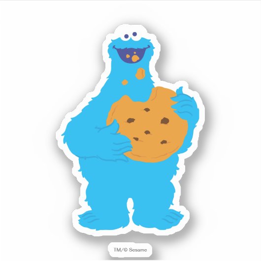 Cookie Monster Graphic Sticker (Voorkant)