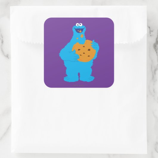 Cookie Monster Graphic Vierkante Sticker (Tas)
