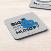 Cookie Monster | Groot blauw en Hongarije Bier Onderzetter (Linkerzijde)