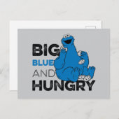 Cookie Monster | Groot blauw en Hongarije Briefkaart (Voorkant / Achterkant)