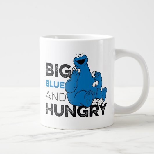 Cookie Monster | Groot blauw en Hongarije Grote Koffiekop (Rechts)