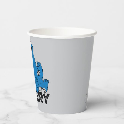 Cookie Monster | Groot blauw en Hongarije Papieren Bekers (Achterkant)