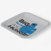 Cookie Monster | Groot blauw en Hongarije Papieren Bordje (Gebogen)